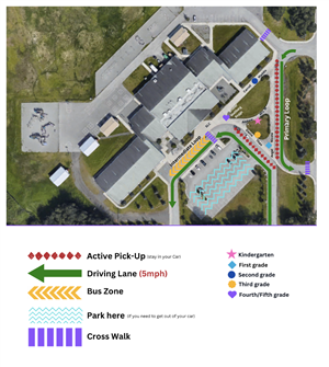 drop off/pick up map